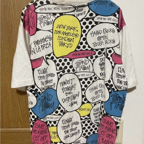 Stussy Tshirt vintage rare pop art design Y2K streetwear - Picture 3 of 3